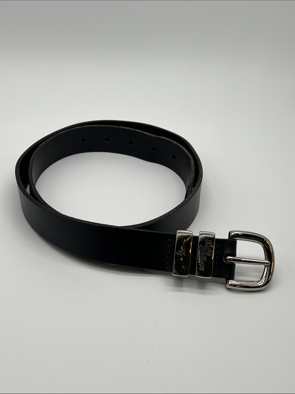 RM Williams Jerrawa Belt Black Cowhide Leather Size 36 /440 Made In Australia - Picture 2 of 11